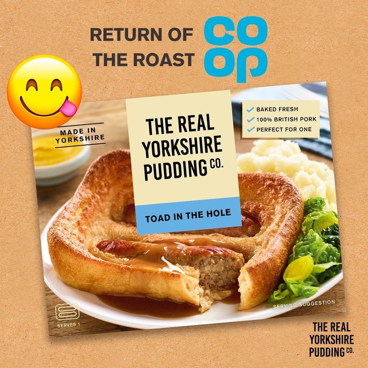 Happy hump day! Mid-week meal ✅Grab your Toad in the Hole in Co-op